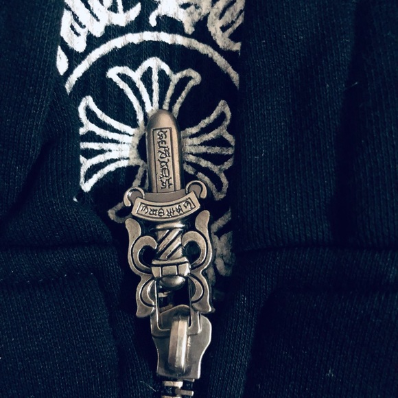 SOLD- Chrome Hearts fleurs de lis zip-up Hoodie - Picture 5 of 14